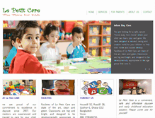 Tablet Screenshot of lepetitcare.com